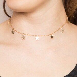 Brandy Melville Gold Star choker/ necklace